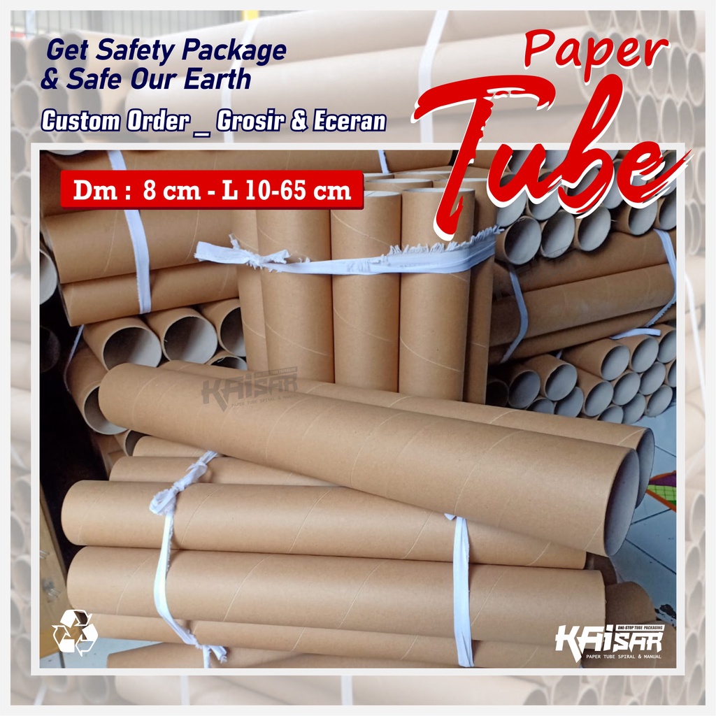 

Selongsong Tabung Kertas Packing Paper Tube - Diameter 8 cm