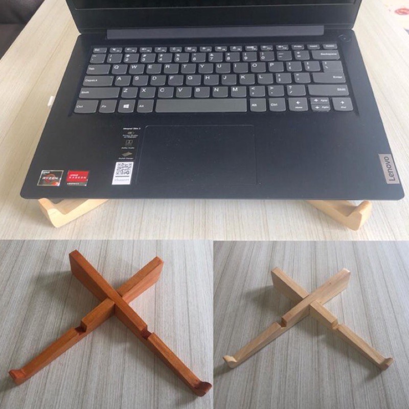 Stand Laptop Tatakan Laptop Stand Tatakan Kayu Silang