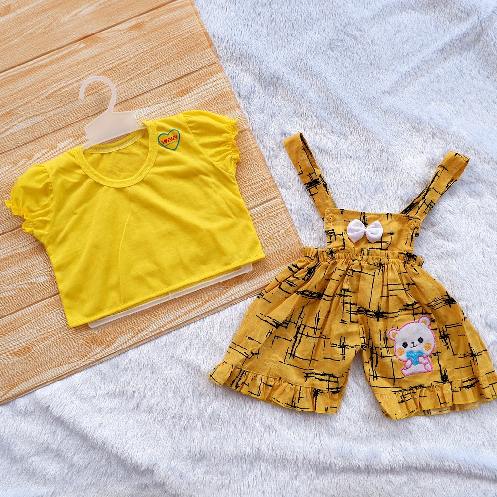 Stelan Pakaian 0-6 Bulan Baju & Jumper Kodok Anak Bayi Perempuan. Setelan Overal Baby Cewek Lucu & Murah-1
