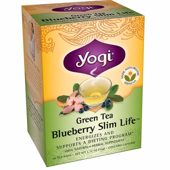 

Yogi Tea, Green Tea Blueberry Slim Life, 16 Tea Bags, 1.12 oz (32 g)