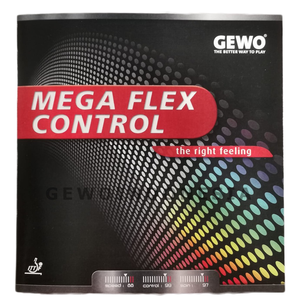 GEWO Mega Flex Control - Karet Pingpong Rubber Tenis Meja Bet Bat