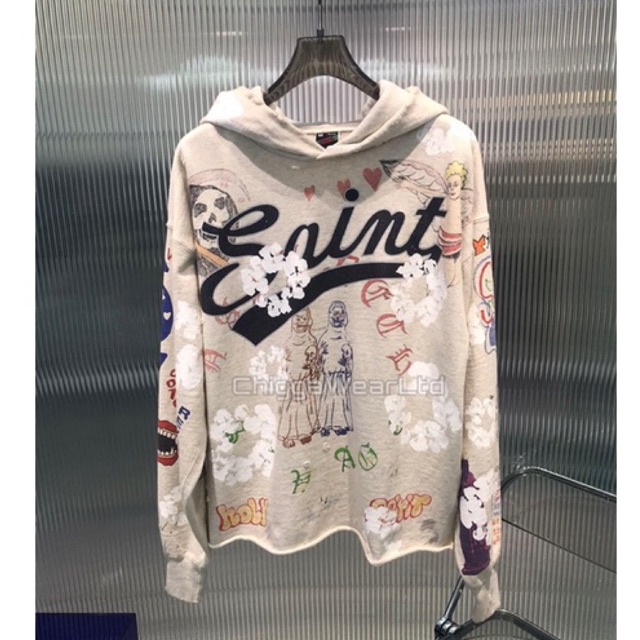 CHIGGASaint Michael Denim Tears Hoodie AW22