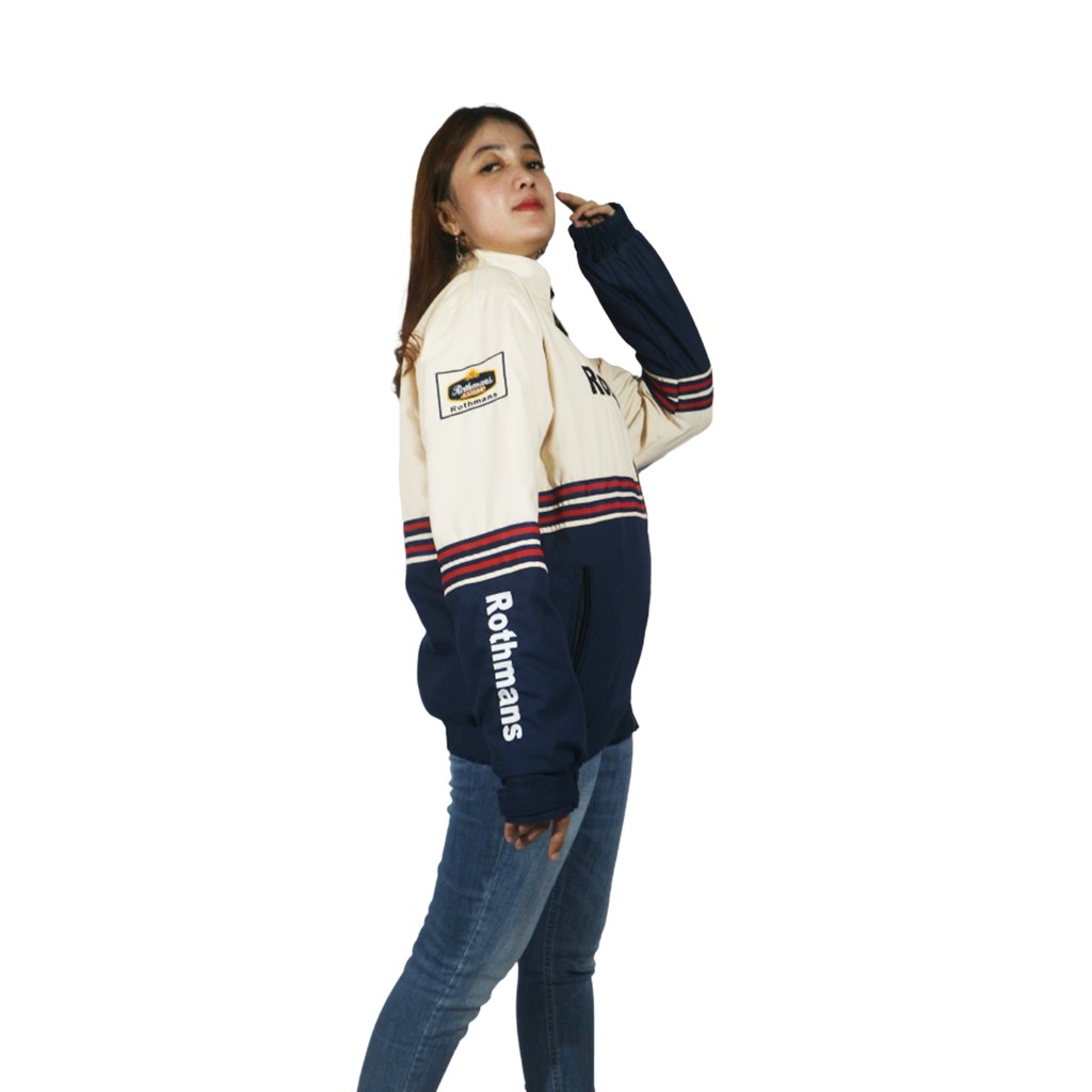 Jaket Motor Pria Honda Rothmans Team Jacket Vintage Terbaru Nsr Cbr Tiger Scoppy Adv Pcx Forza-3