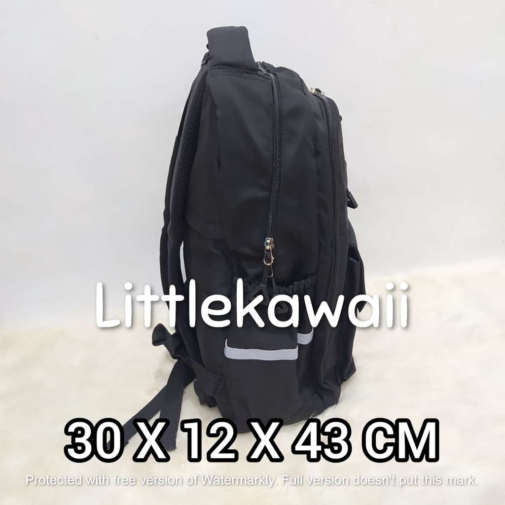 LK/ Tas Ransel Laptop Backpack Parasut Sekolah Fashion Casual Anak Remaja Hello77 Import