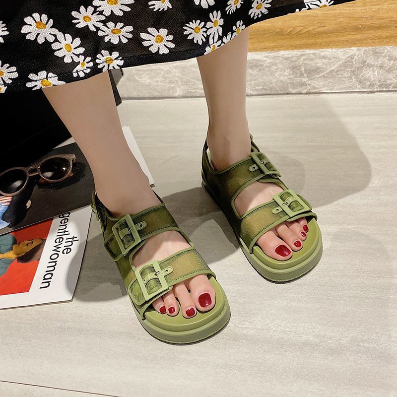 GROSIRTAS &quot;LS&quot; LV0096 Sandal Gunung Wanita Sol Tebal Import  (include Box)