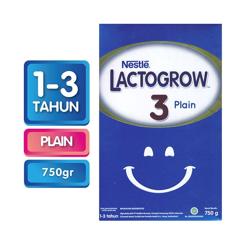 Lactogrow 3 Plain / Madu | Lactogrow 4 Vanila/Madu 750gr Expired 2021