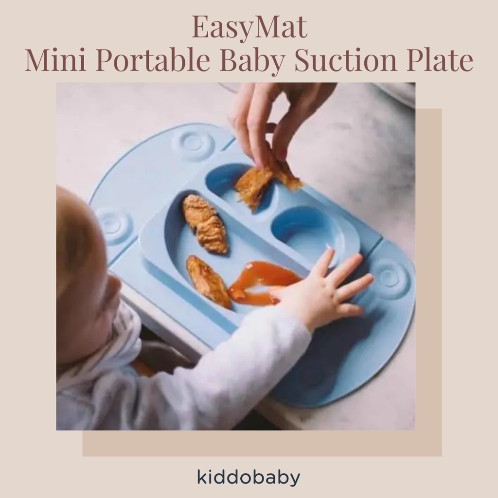 EasyMat Mini Portable Baby Suction Plate | Peralatan Makan Bayi