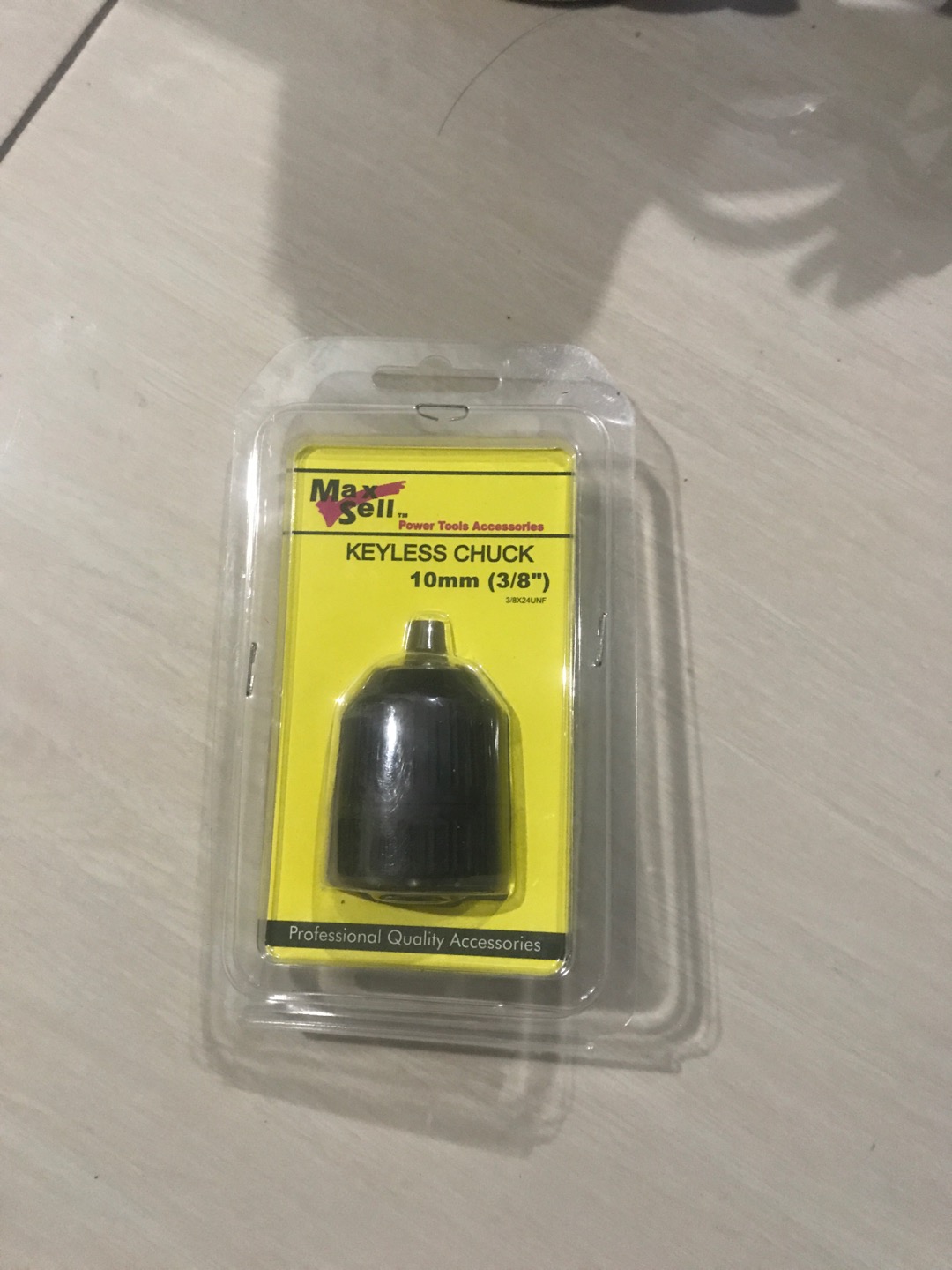 Keyless Drill Chuck - Maxsell Kepala Mesin Bor 10 Mm 3/8 Tanpa Kunci