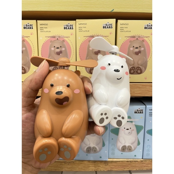 Jual Miniso We Bare Bears Collection Fan Model Kipas Angin Shopee Indonesia