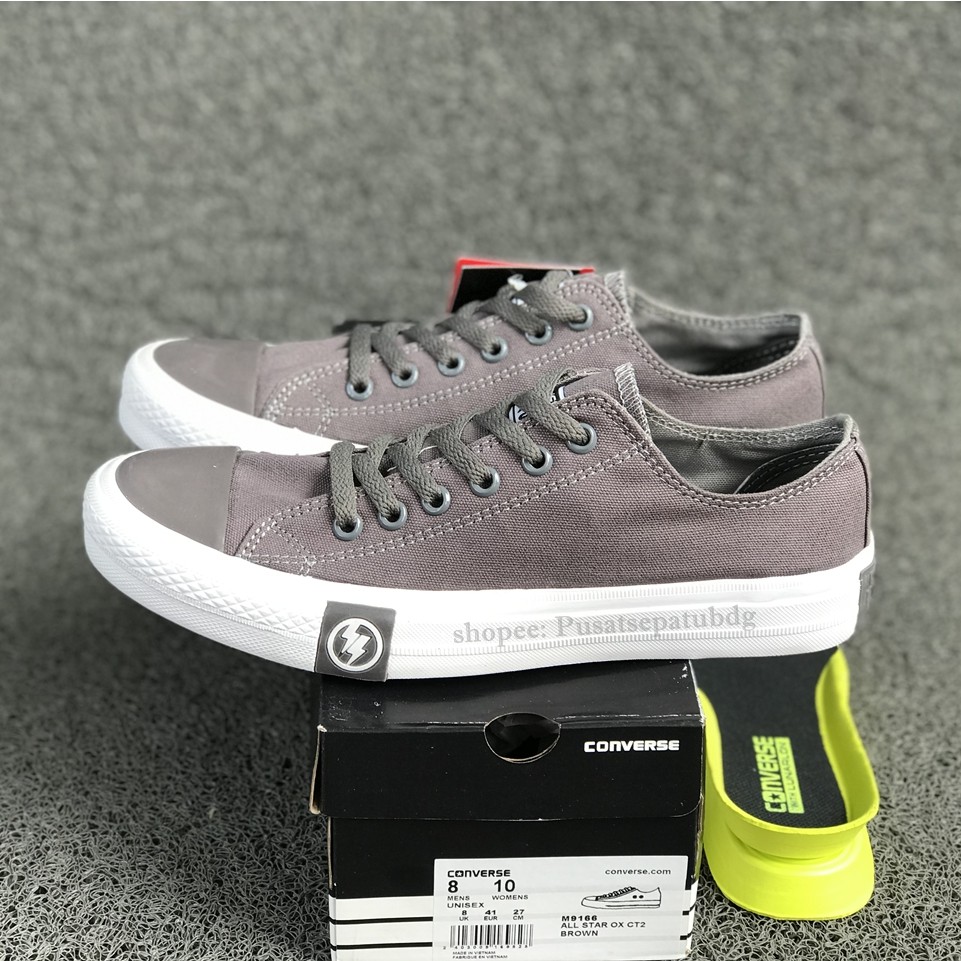 Sepatu Converse Petir Pendek X Undefeated Low Grey