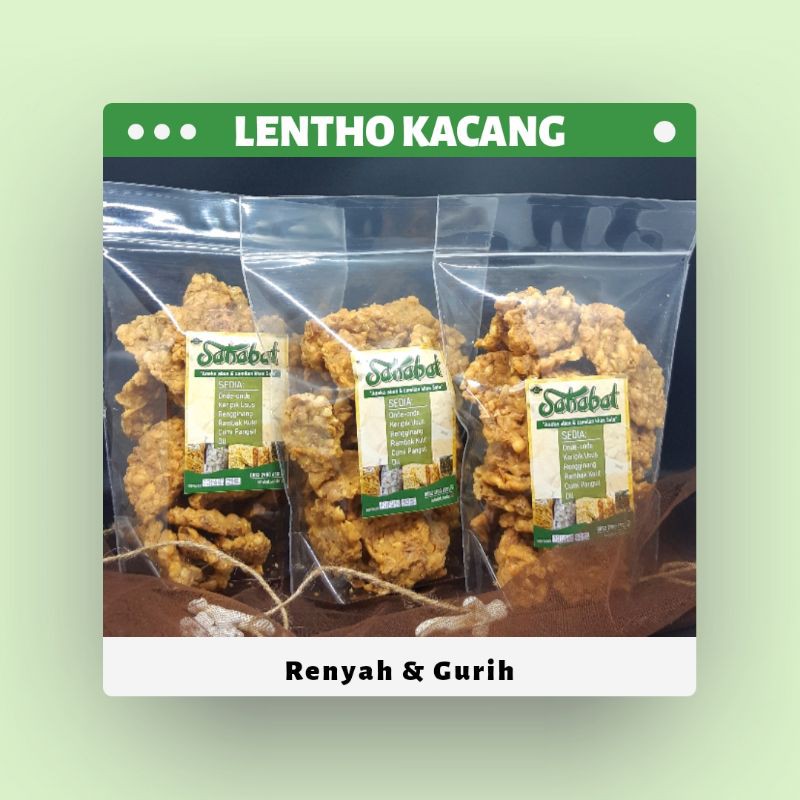 

Lentho Kacang Sahabat 250gr