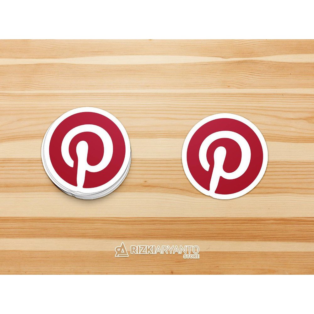 Sticker - Stiker Logo Pinterest untuk PC Laptop HP dll