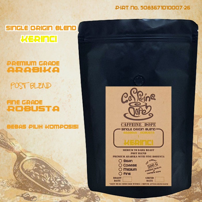 

Kopi Single Origin Blend Kerinci 500 Gr - Bean/Biji & Ground/Bubuk