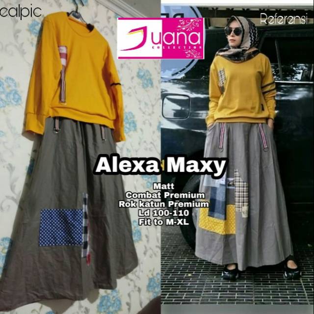 Setelan rok alexa maxy matt combad premium