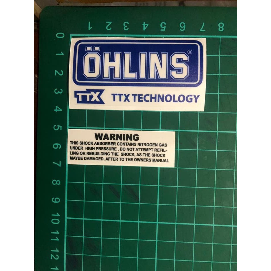 Sticker Shock Stiker Ohlins Ttx