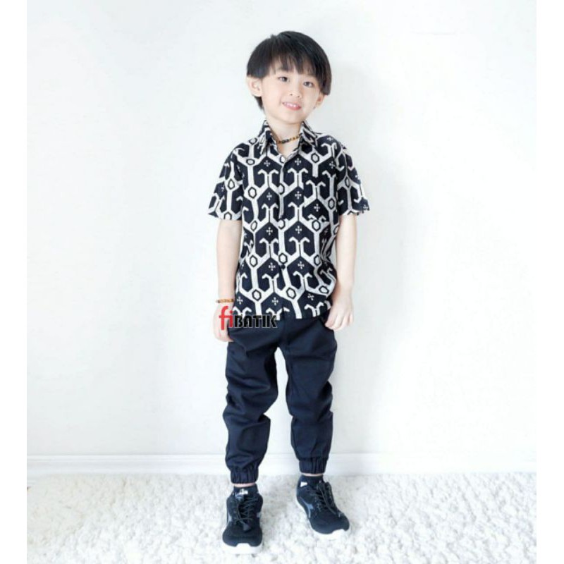 HEM BATIK ANAK LENGAN PENDEK TEMURAH USIA 2-10TH DI SHOPEE (BISA COD)