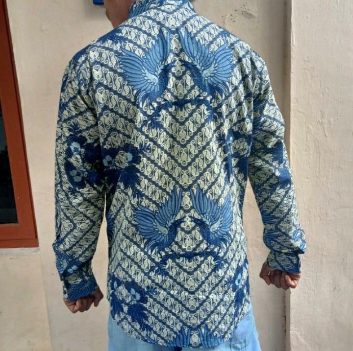 Agrapana Batik Slim Fit Batik Premium Kemeja Baju Batik Pria Lengan Panjang High Quality