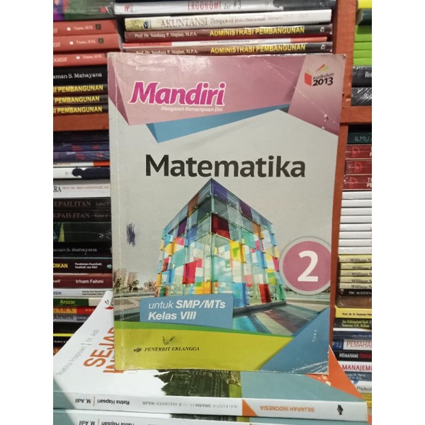 buku mandiri matematika kelas 8 SMP Erlangga
