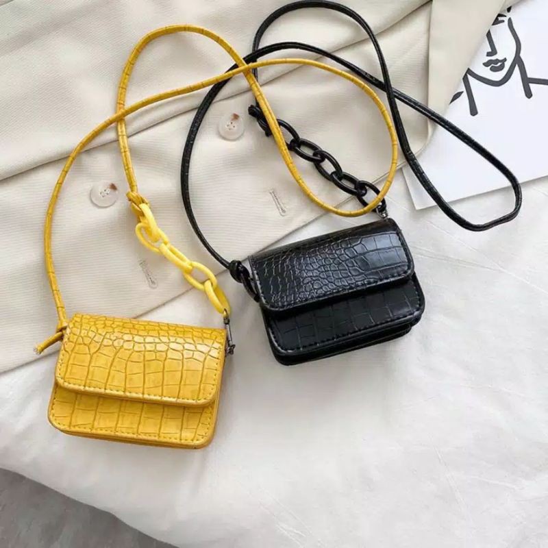 Tas selempang wanita FLAPBAG RANTE CROCO Tas wanita murah Tas