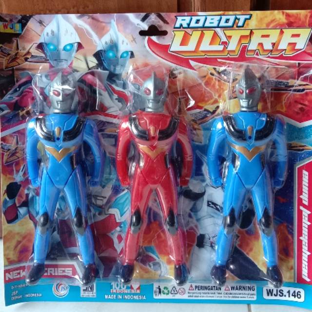 Mainan Robot Ultraman isi 3 / mainan robot Ultramen  ultra WJS 146