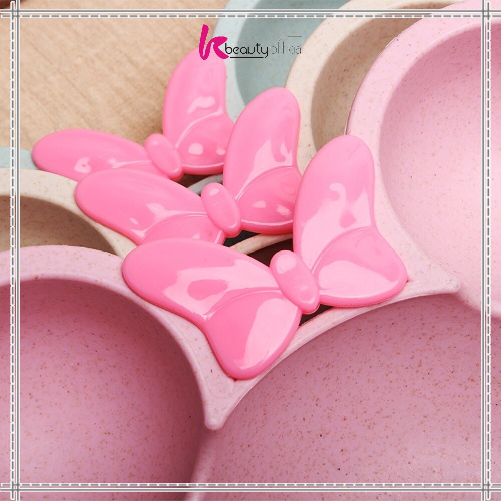 KB-C373 Piring Makan Anak Karakter Miki Set Sendok Garpu / Mangkok Makan Wheat Straw / Tempat Makan Anak Set / Mangkuk Makan Bayi Bahan Jerami Gandum-2