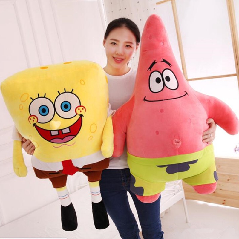 Mainan Boneka Spongebob Patrick Bahan Plush Ukuran 20cm Untuk Hadiah Ulang Tahun Anak