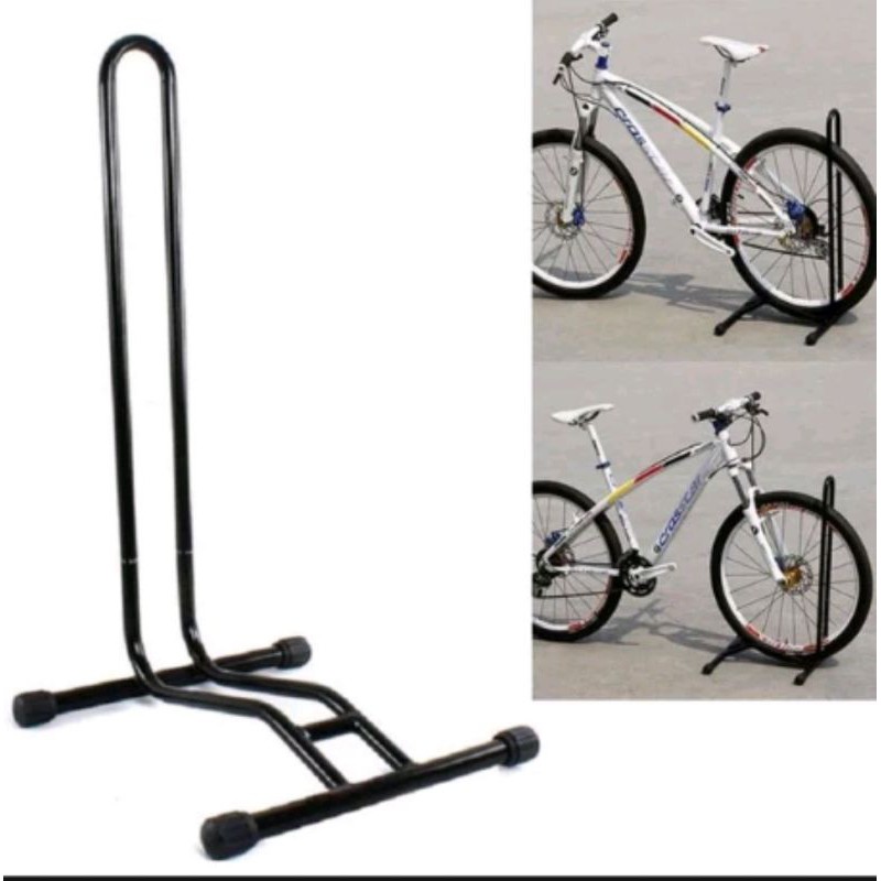 Stand Parking Sepeda Bicycle Racks Floor Standing Bike Display L149 Standar Lantai L Tripot Segitiga