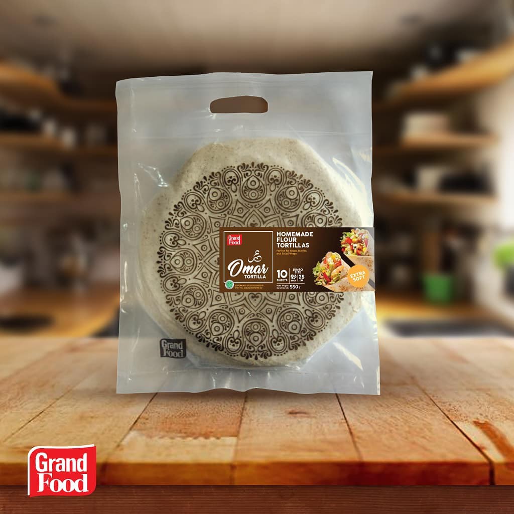 TORTILLA OMAR Premium LENTUR Tortilla khas KEBAB ukuran 25 cm