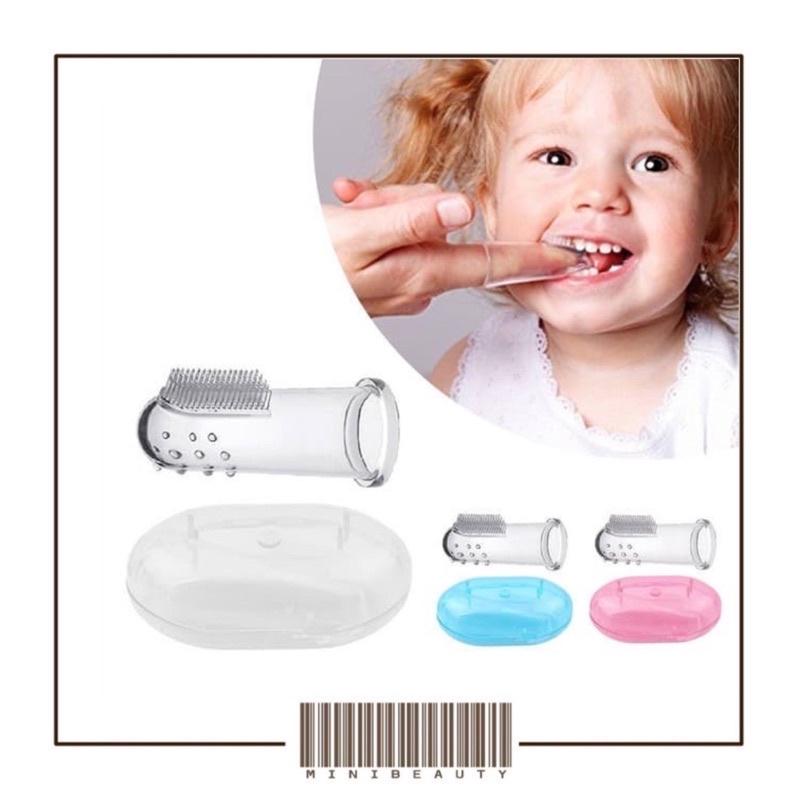 sikat lidah bayi sikat jari pembersih mulut bayi finger tooth brush baby