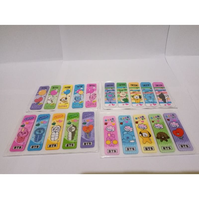 

1 PADPembatas Plastik Murah Hologram Bts BT21