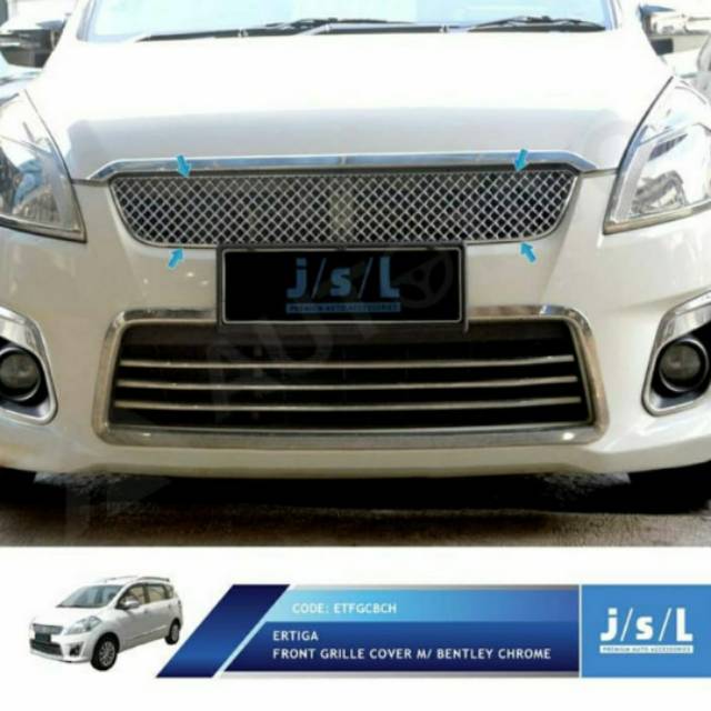 Grill depan Ertiga model Bentley chrome front grill