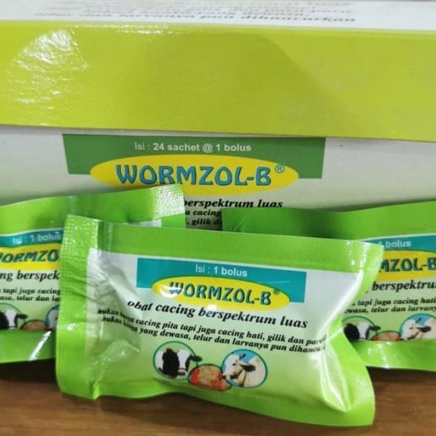 wormzol b obat cacing sapi kerbau kuda ecer