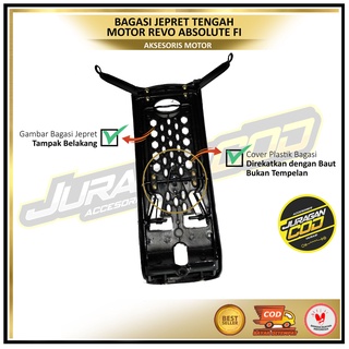 Jual Rak Jepit Tengah Honda Revo Fi all type 2014-2022 / bagasi tengah