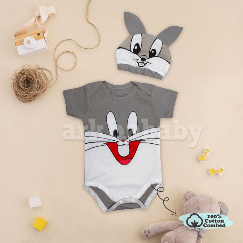 JUMPER BAYI BAJU BAYI KARAKTER/KOSTUM BAYI/ baju bayi lengan pendek