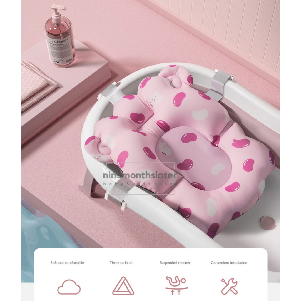 Right Start Jumbo WHALE Baby Folding Bathtub - Bath Tub Anak Bayi Ember Mandi Air Termometer Sensor Mainan Lipat