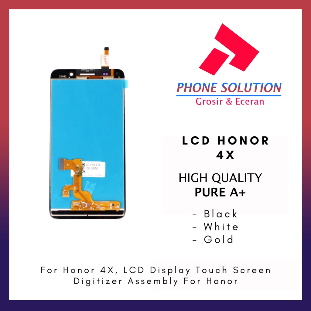 LCD Honor 4x Fullset Touchscreen // Supplier LCD Honor  - Garansi 1 Bulan