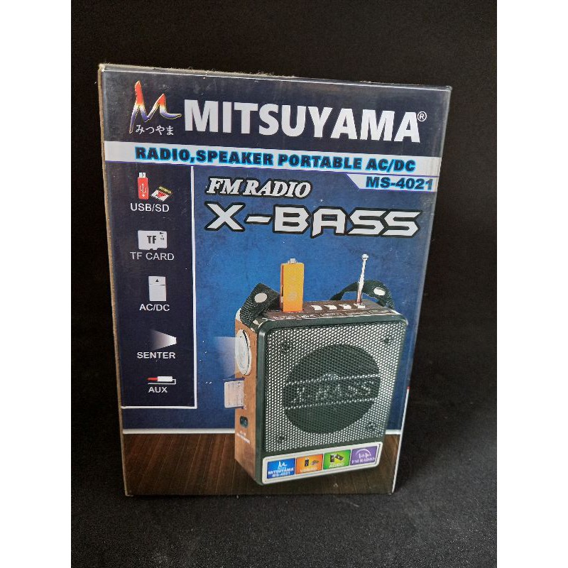 SEPAKER RADIO PORTABEL MITSHUYAMA MS-4021 PLUS SENTER