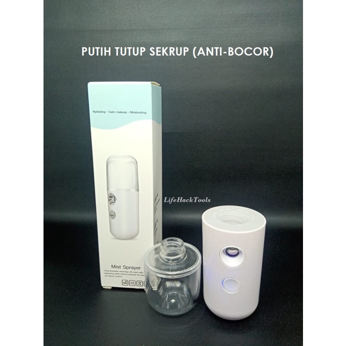 MITA_Shop [UPGRADED] Mini Nano Spray, Nano Mist Sprayer ANTI BOCOR Model Sekrup - Putih-AntiBocor