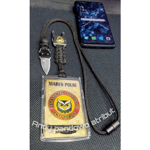 

lanyard tactical name tag plat densus 88 free design,roda densus,wing densus