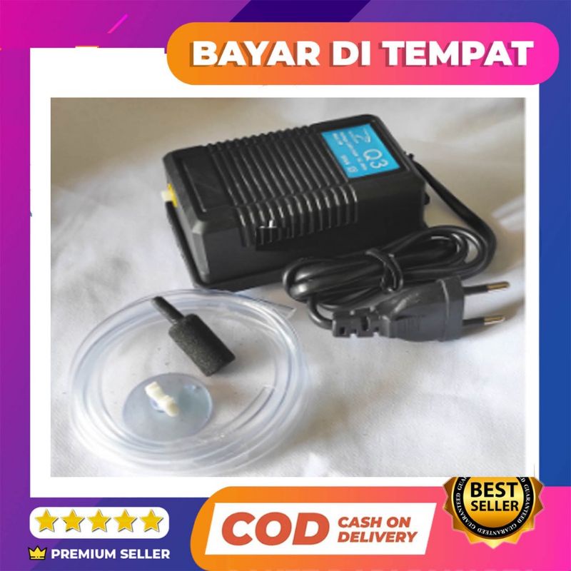 paket mesin aerator aquarium roston q3 paket lengkap mesin gelembung udara aquarium