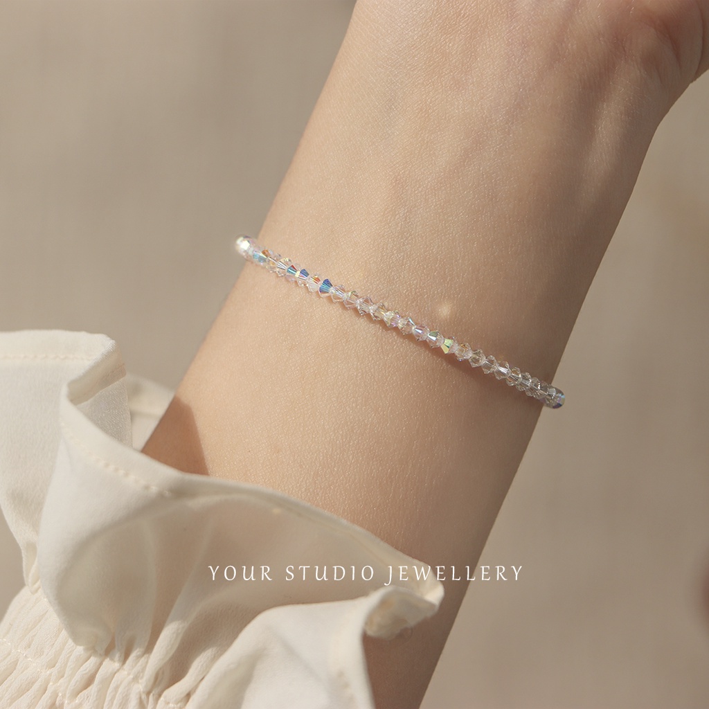 Gelang Kristal Alami Model Simple Untuk Wanita