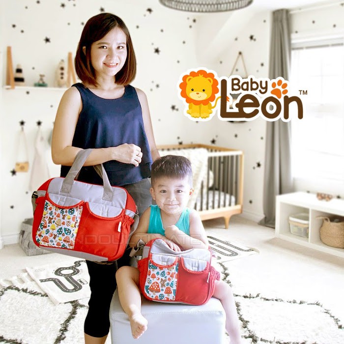 Tas Bayi BABY LEON (JUMBO &amp; SMALL) Tas Popok Bayi Tas Perlengkapan Bayi Tas Diaper Bayi BY-122