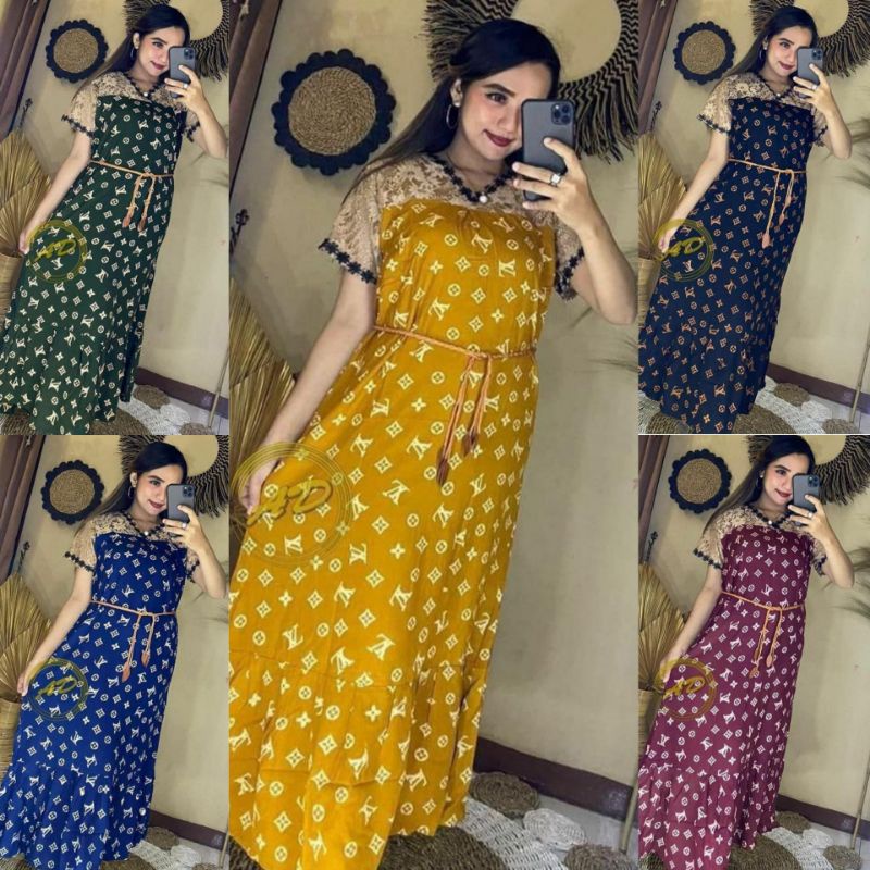 TERBARU | GAMIS ARAB RENDA | LONGDRESS ARAB RENDA | DASTER PANJANG BUSUI RESLETING DEPAN