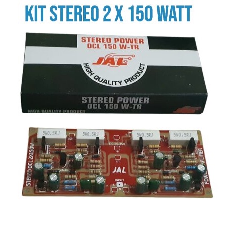 KIT POWER AMPLIFIER SUPER OCL STEREO 2X150 WATT