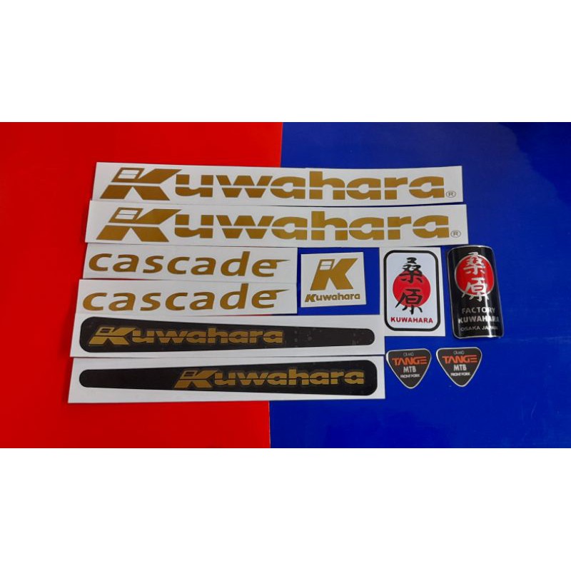 Custom Emblem Sepeda Kuwahara + Stiker Sepeda Kuwahara Cascade