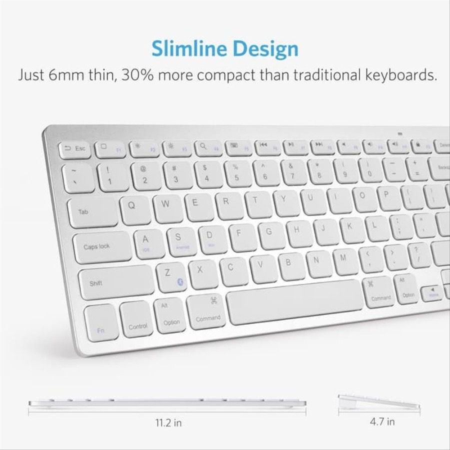 Anker Keyboard Bluetooth Ultra Slim - SKU : A7726 - Garansi Resmi 18 Bulan