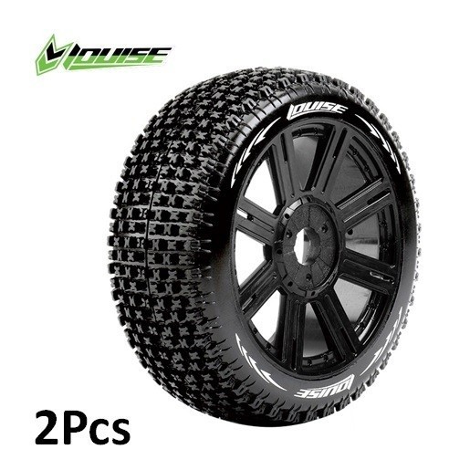 Louise B-Pirate 1/8 TIRE HEX 17MM Arrma Mugen Buggy X-Ray Sworkz Ban Rc L-T3126SB Louiserc