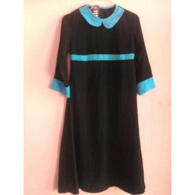 Gamis Banat Wolfis Al Hikmah Collection |  Gamis Anak 8 Tahun | Baju Muslimah Anak Tanpa Jilbab