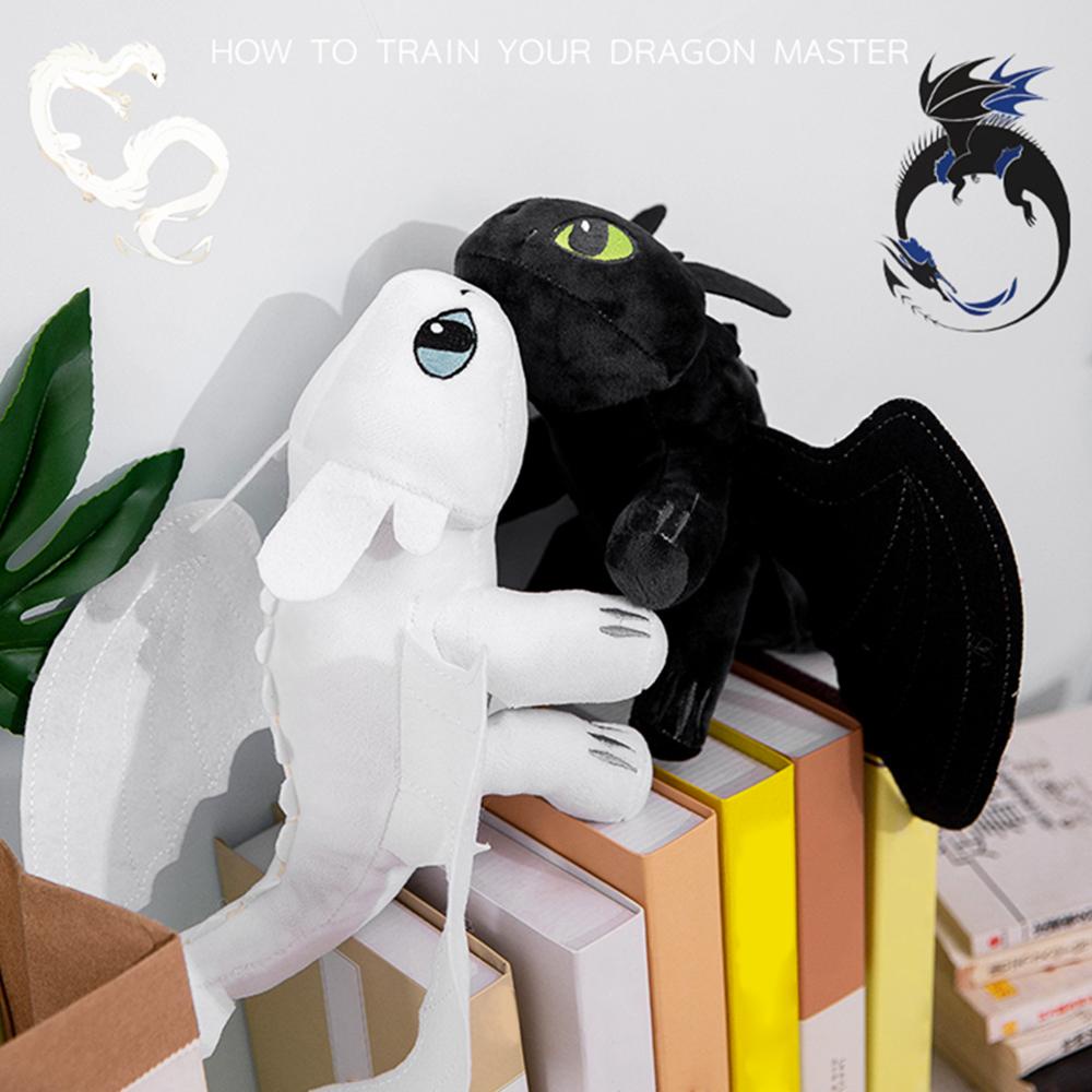 Timekey Mainan Boneka Plush Toothless 27cm / 35cm Untuk Hadiah Natal / Valentine / Ulang Tahun P9Y7