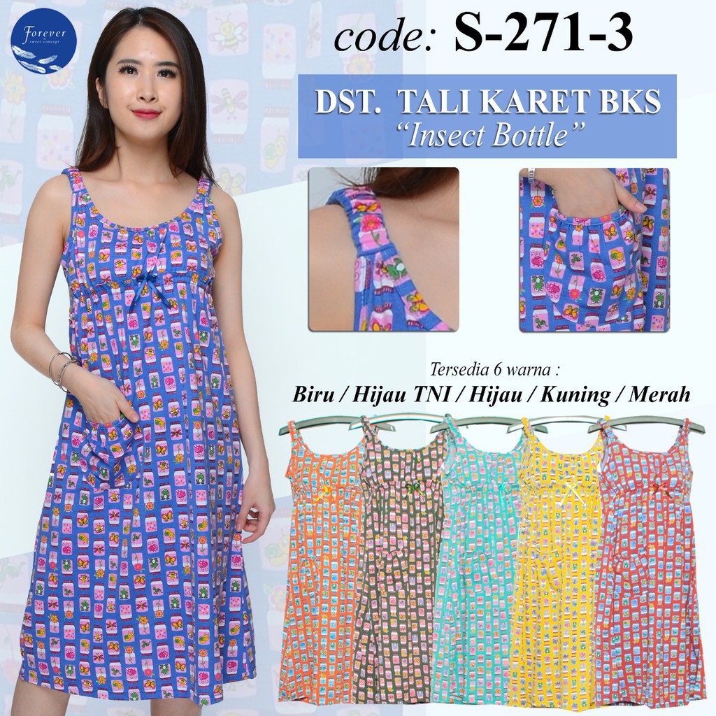 BAJU TIDUR / DASTER TALI KARET FOREVER SWEET